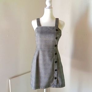 Mixed threads Women's Check Mini Dress Size S Black White